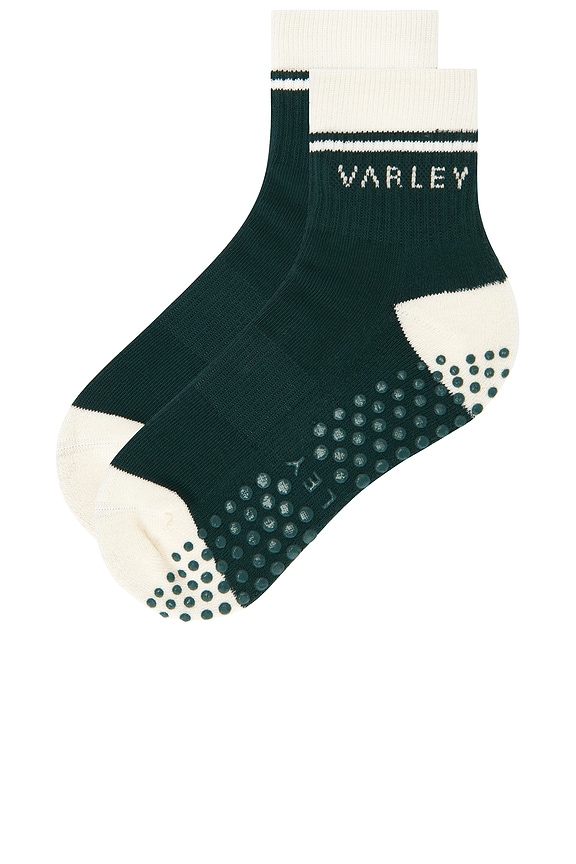 view 2 of 4 Grayson Half Crew Grip Sock in Ponderosa Pine