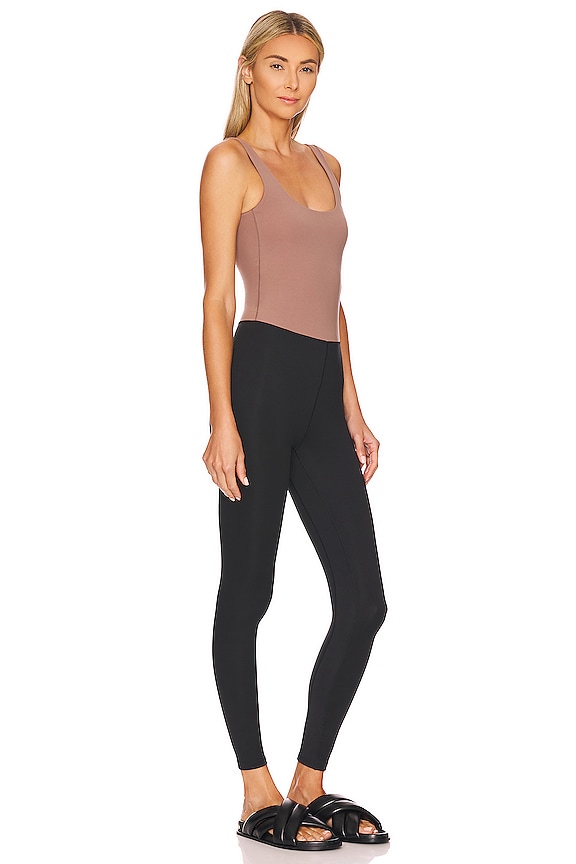 view 2 of 4 Let's Move Norwood Jumpsuit in Deep Taupe & Black