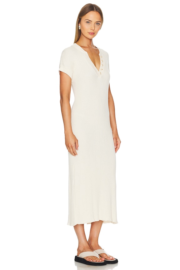 view 2 of 3 Aria Knit Midi Dress in Whitecap Grey