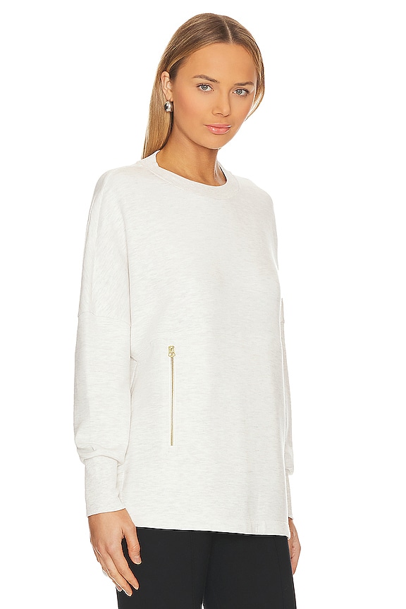 view 2 of 4 СВИТШОТ PAGE in Ivory Marl