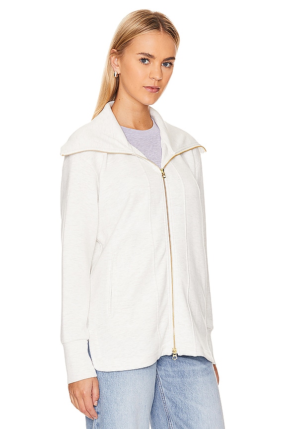 view 2 of 4 RALEIGH ZIP 맨투맨셔츠 in Ivory Marl