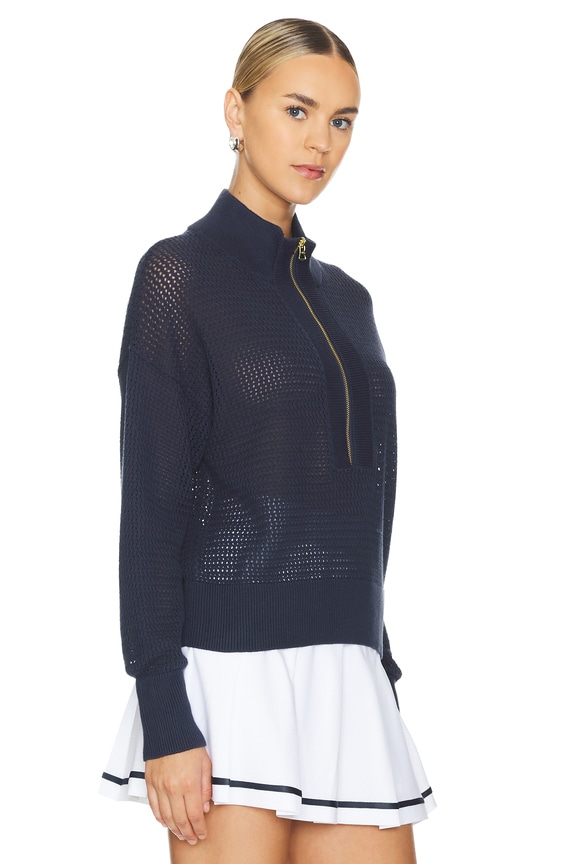 view 2 of 4 Aurora Half Zip Sweater in Blue Nights