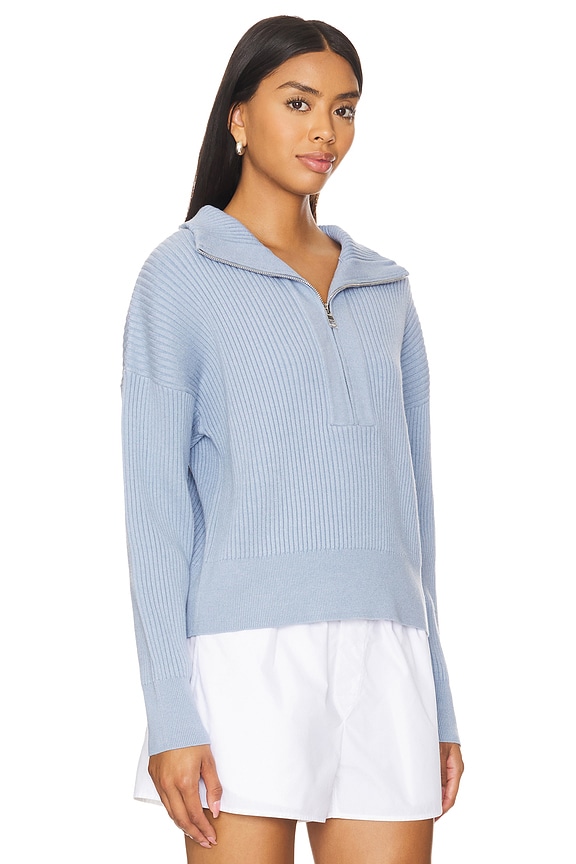 view 2 of 4 JANIE 하프 지퍼 니트 in Ashley Blue