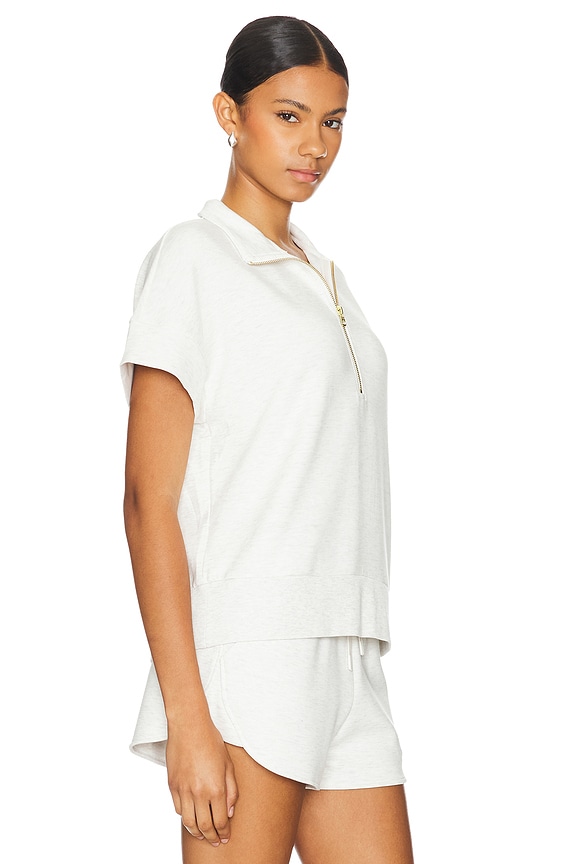 view 2 of 4 Ritchie Short Sleeve Sweatshirt in Ivory Marl