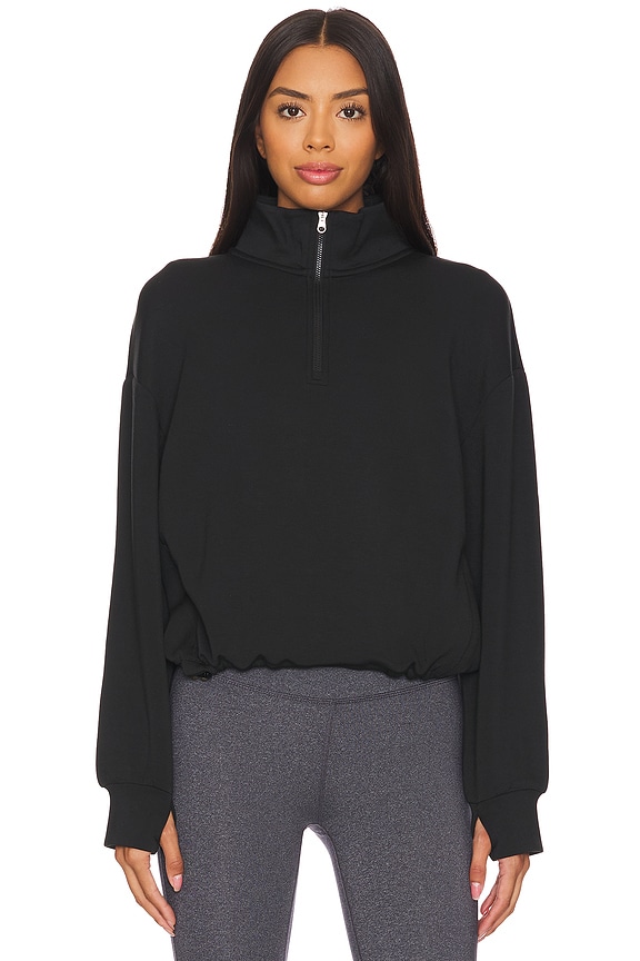 view 2 of 5 СВИТШОТ С МОЛНИЕЙ SIAN in Black