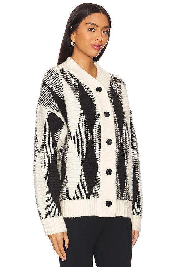 view 2 of 4 Nancy Jacquard Knit Cardigan in Whitecap Grey