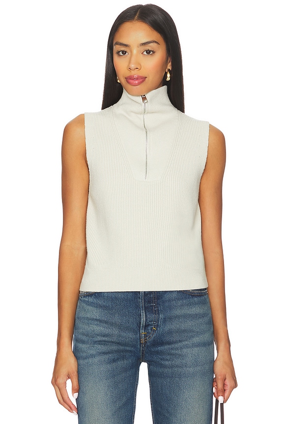 view 2 of 5 Amina Half Zip Knit in Silver Birch