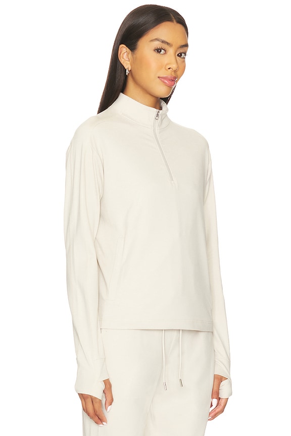 view 2 of 4 Lamia Half Zip Midlayer in Pebble Marl