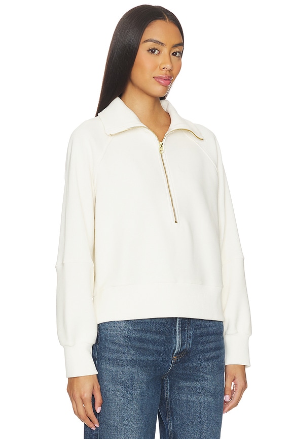 view 2 of 4 Milano Half Zip Sweatshirt in Ivory