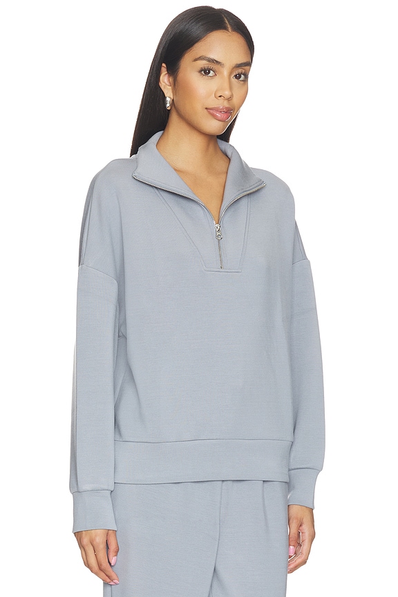 view 2 of 4 Hawley Half Zip Sweat in Wind Blue