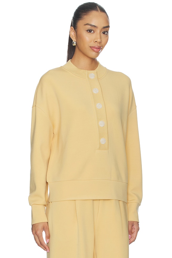 view 2 of 4 Reena Button Front Sweater in Sahara Sun