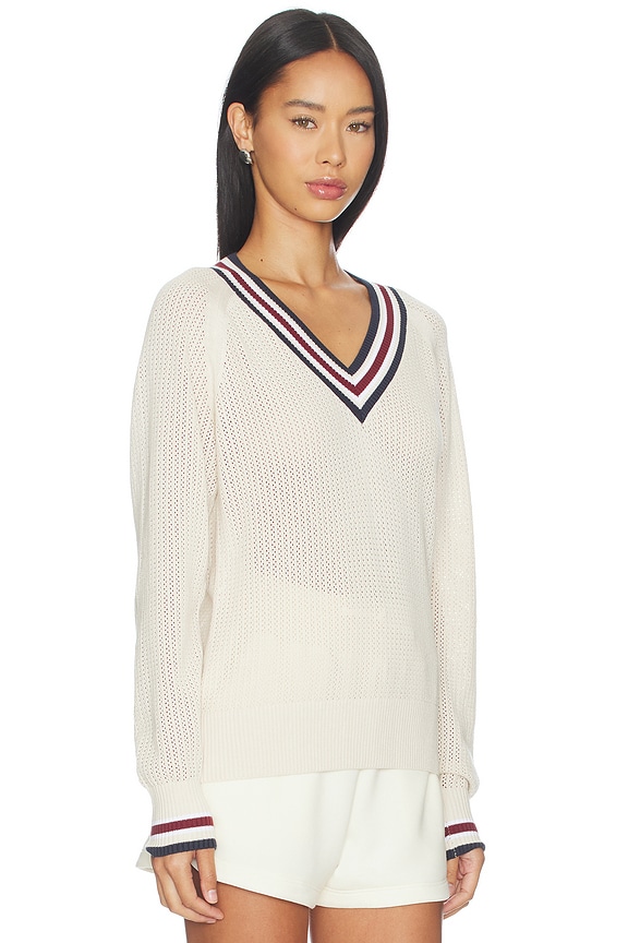 view 2 of 4 Maurice V Neck Sweater in Oat Milk