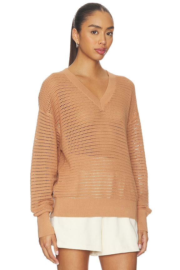 view 2 of 4 Gaia V Neck Sweater in Camel