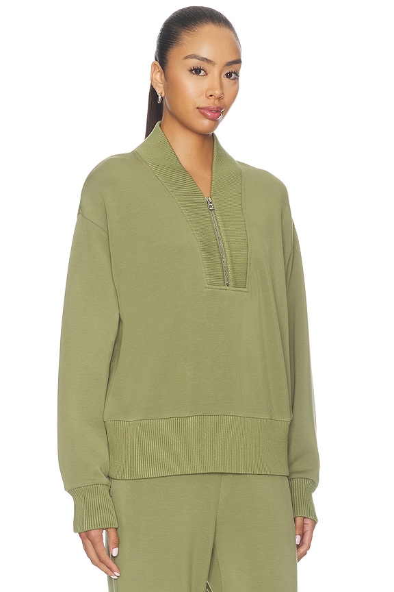 view 2 of 4 Sally Half Zip Sweat in Loden Green