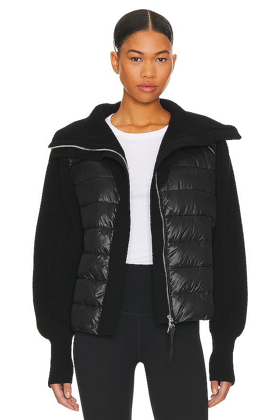 Varley Montrose Zip Through Jacket in Black | REVOLVE