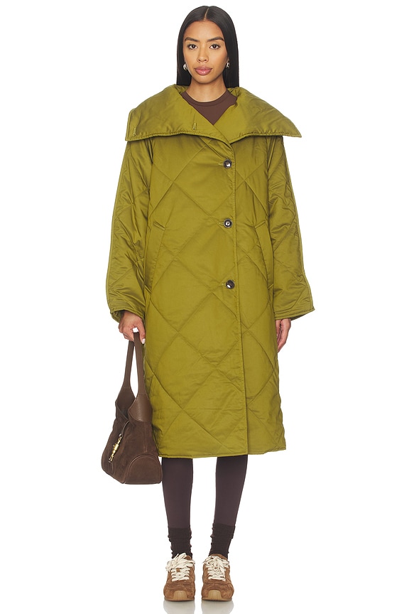 view 2 of 5 MANTEAU ANNALISE in Bright Moss