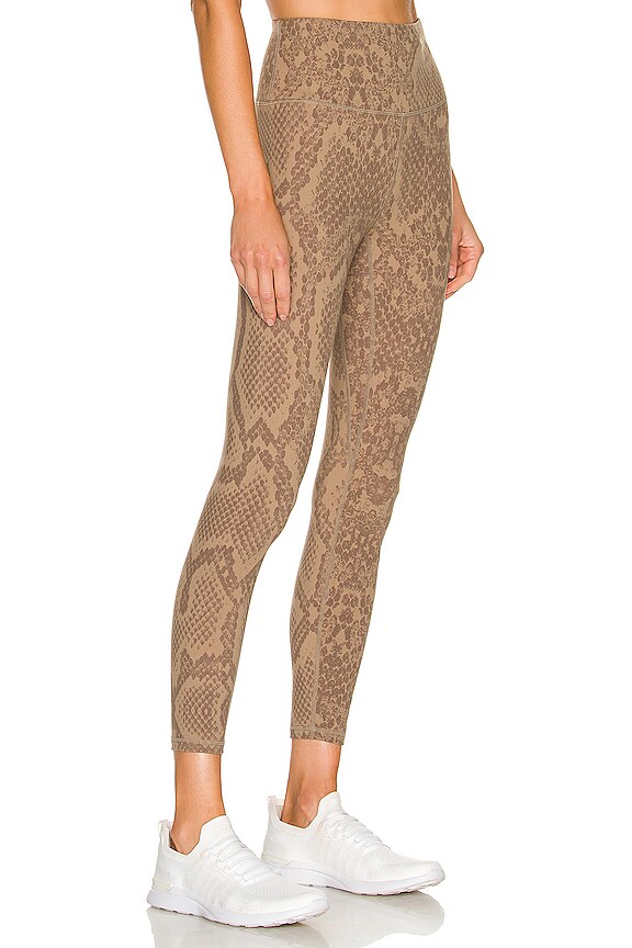 view 2 of 4 Let's Go High Rise Legging in Khaki Snake