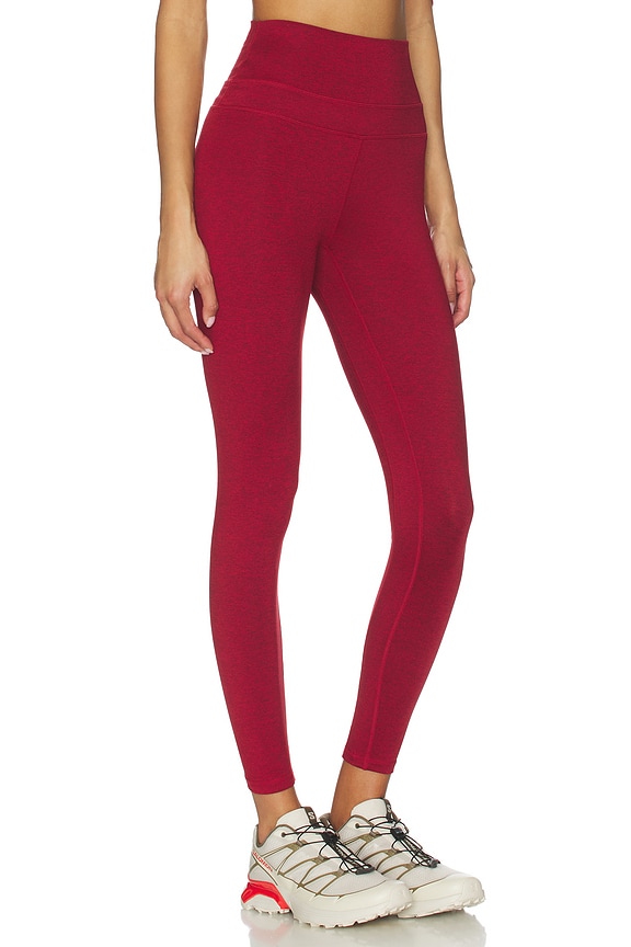 view 2 of 6 Always Warm Base Layer Legging in Red Dahlia Marl
