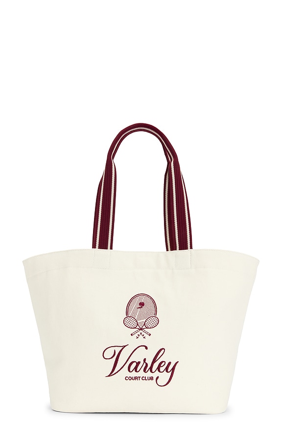 view 1 of 4 Robinson Canvas Club Tote Bag in Ivory & Port