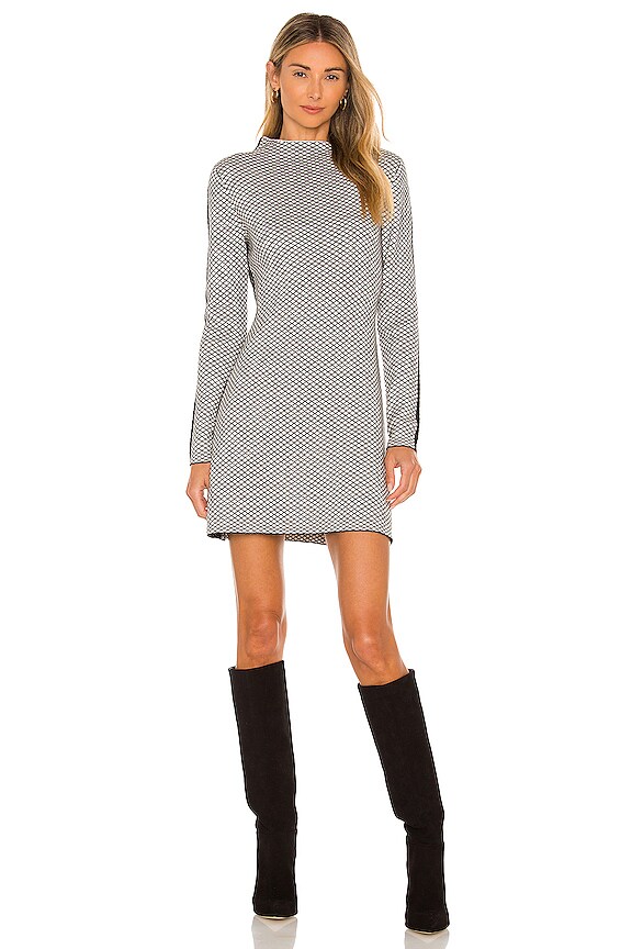 view 2 of 4 Patchwork Dress in Black & White