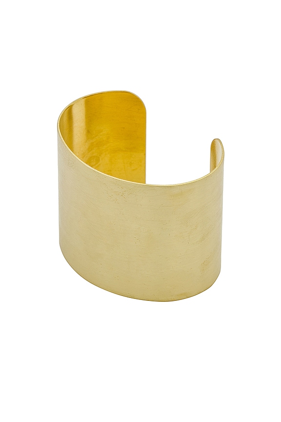 view 1 of 2 Small Sleeve Cuff in 18k Yellow Gold Plated