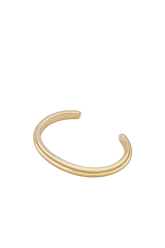 view 1 of 2 MANGUITO DE DOBLE BARRA in 18k Yellow Gold Plated