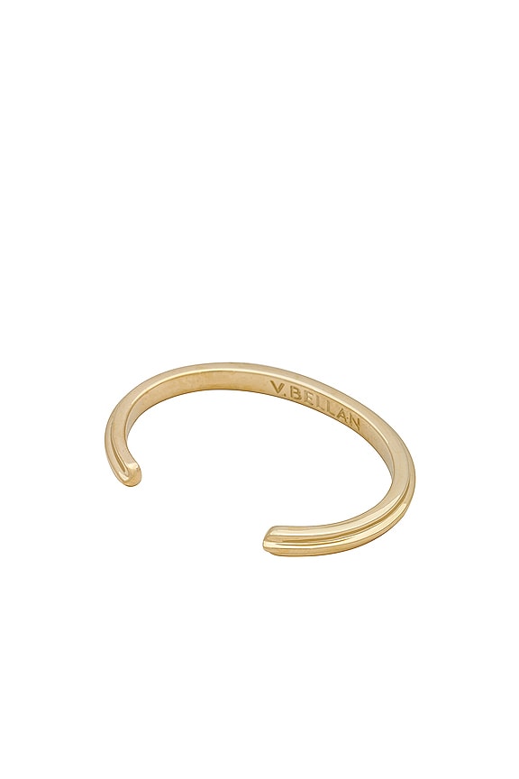 view 2 of 2 MANGUITO DE DOBLE BARRA in 18k Yellow Gold Plated