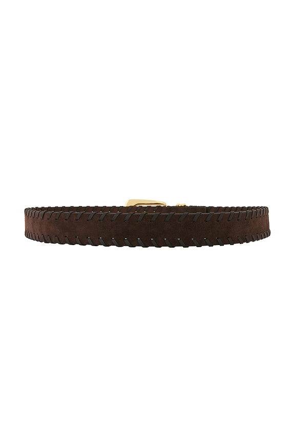view 2 of 3 Whipstitch Arch Belt in Espresso