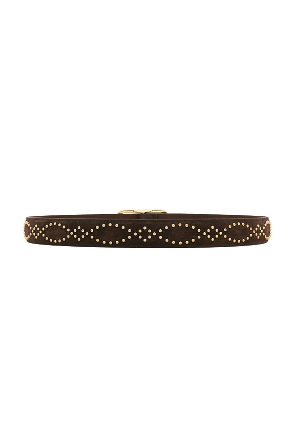 view 2 of 3 Studded Loop Belt in Espresso