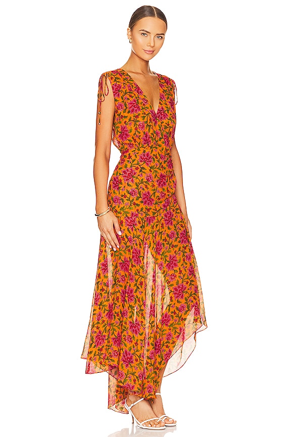 view 2 of 3 ROBE DOVINA in Hot Orange Multi