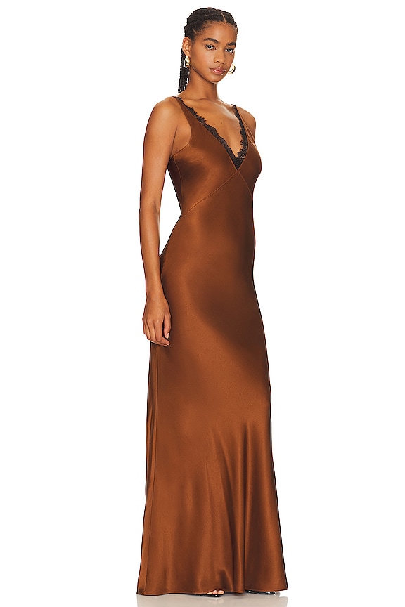 view 2 of 3 VESTIDO HAMINA in Dark Ochre