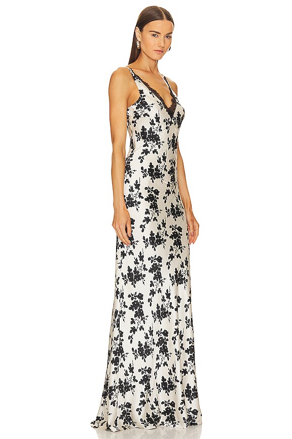 view 2 of 3 VESTIDO HAMINA in Ivory & Black