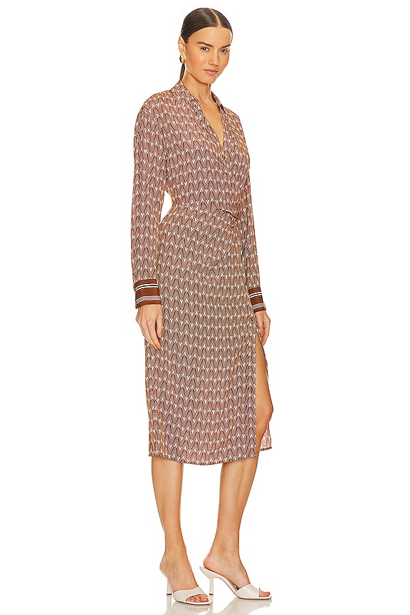 view 2 of 4 WRIGHT 원피스 in Dark Ochre & Off White