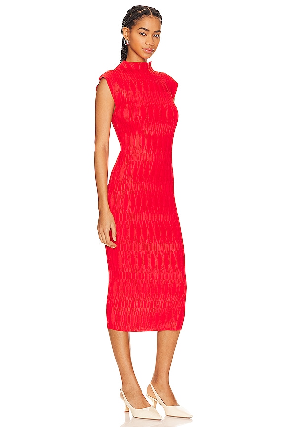 view 2 of 3 ROBE MI-LONGUE GRAMERCY in Flame