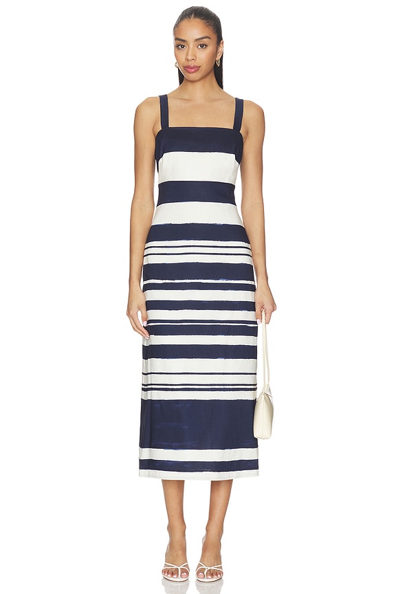 view 1 of 3 ROBE ELLA in Navy & Dove