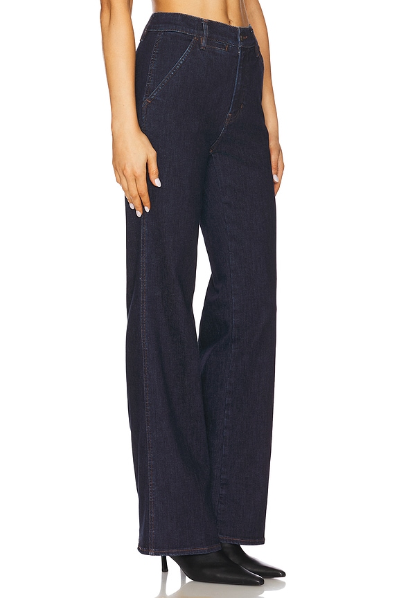 view 2 of 6 Crosbie Wide Leg Trouser in Indigo Rinse