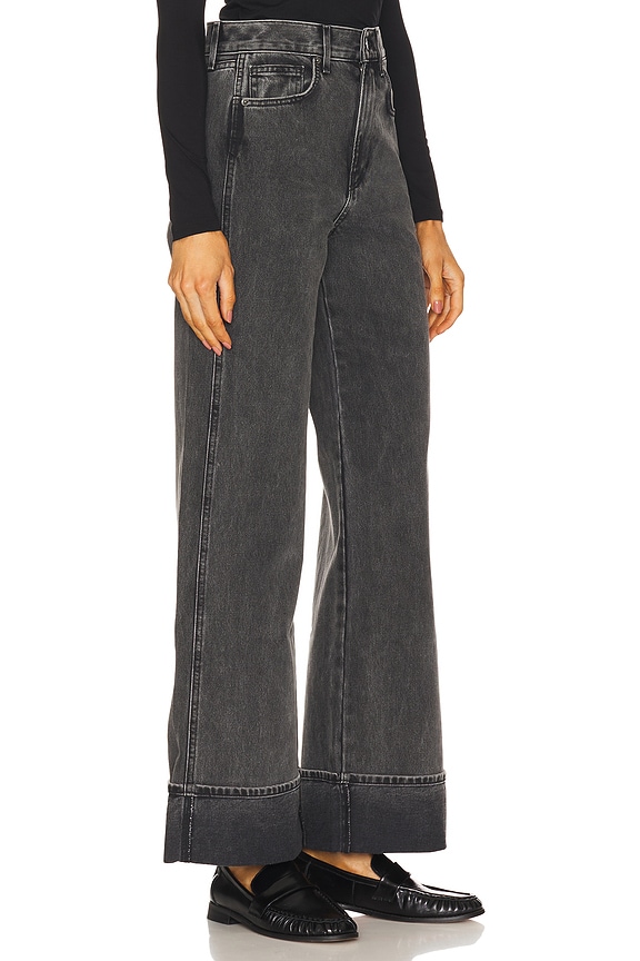 view 2 of 6 Taylor High Rise Wide Leg Jeans in Stoned Washed Onyx