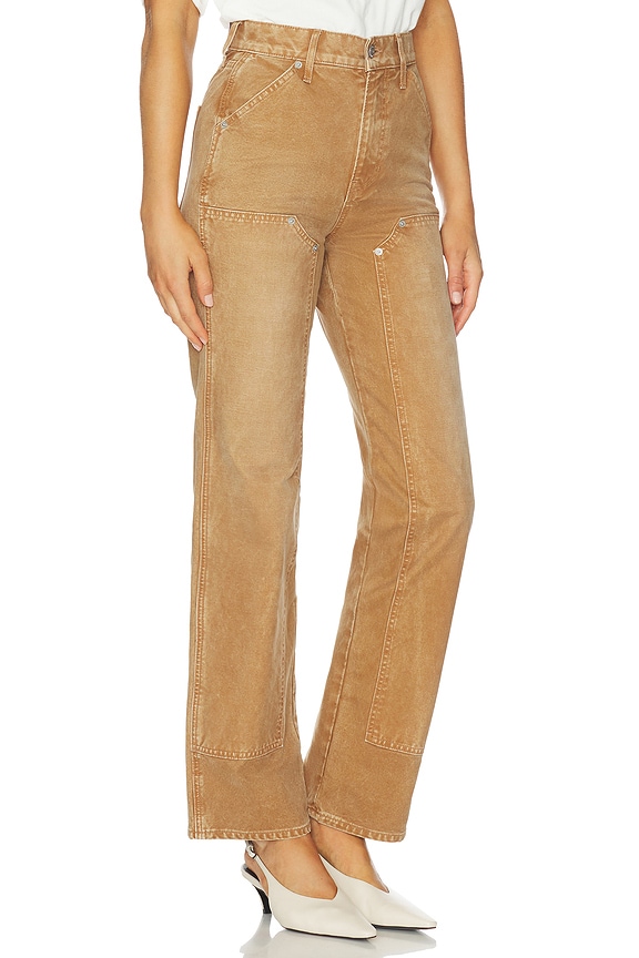 view 2 of 6 Dylan High Rise Straight Leg in Pebble Sand