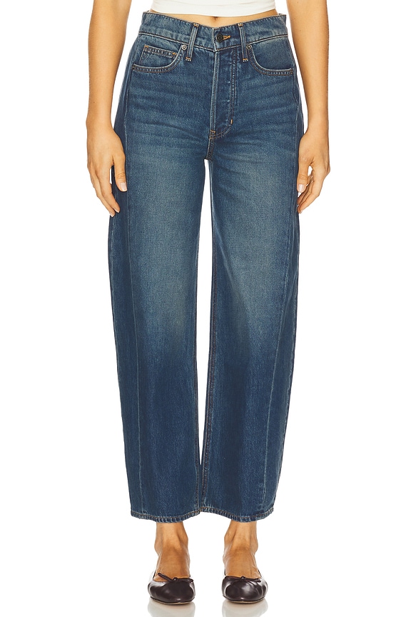 view 1 of 6 Ryder High Rise Barrel Leg in Equinox Blue