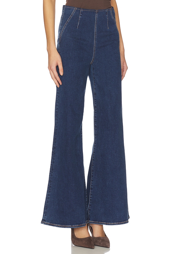 view 2 of 6 Joplin Off-duty High Rise Wide Leg in Bright Blue