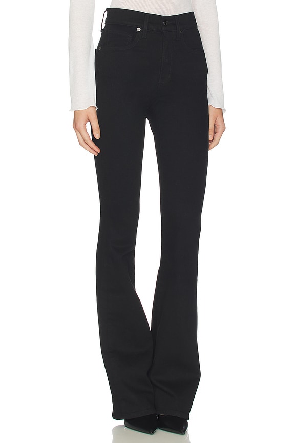 view 2 of 6 Beverly Skinny Flare Jeans in Black in Onyx