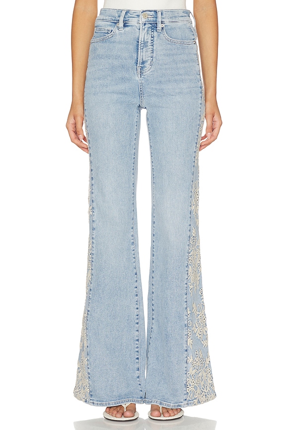 view 1 of 6 Joplin Wide Flare Jeans in Silverwood Moon