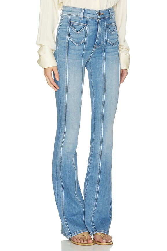 view 2 of 6 Beverly High Rise Skinny Flare Jean in Sneak Peek