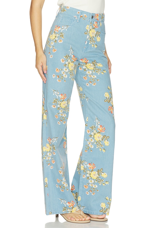 view 2 of 6 Taylor High Rise Wide Leg Jeans in Garden Bouquet
