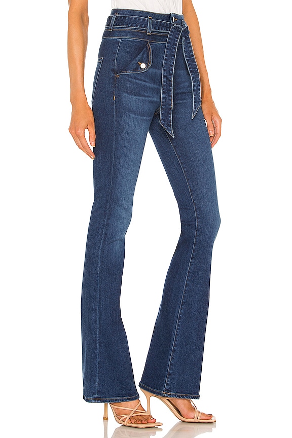 view 2 of 4 Giselle High Rise Skinny Flare in Bright Blue
