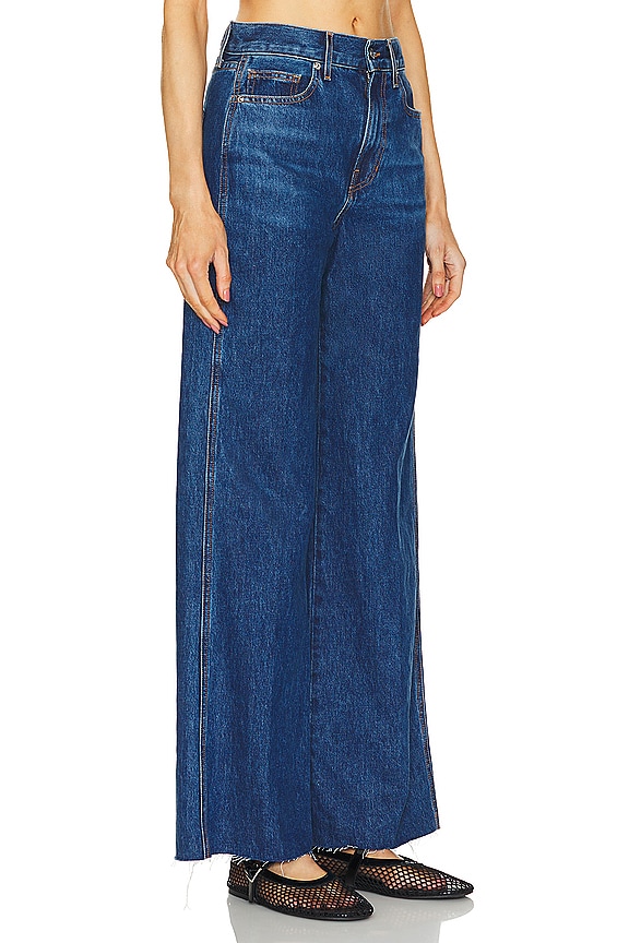 view 2 of 4 Taylor High Rise Wide Leg in Stoned Bright Blue