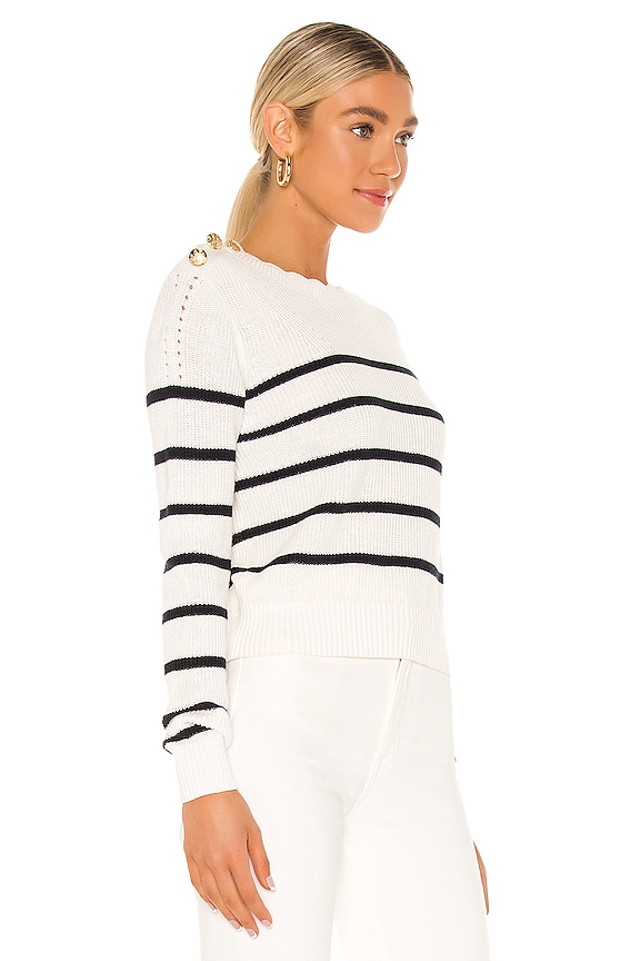 view 2 of 5 Matin Sweater in Ivory & Navy