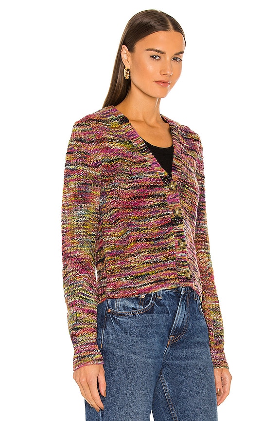 view 2 of 4 Dolra Cardigan in Pink Multi