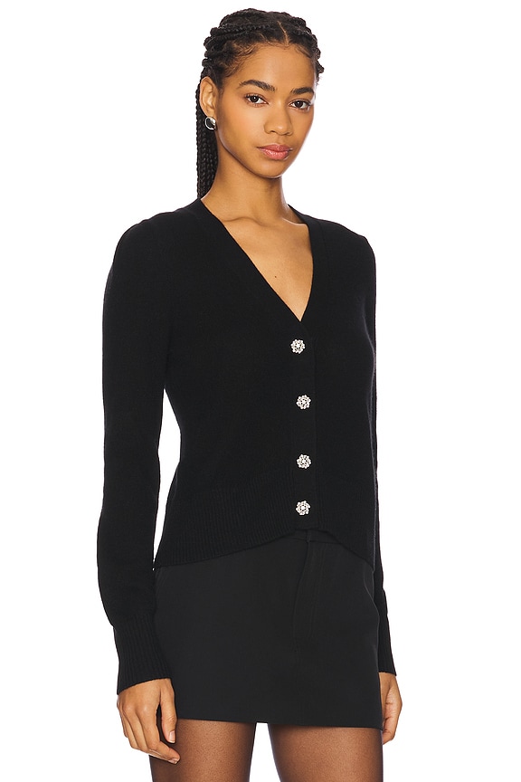 view 2 of 4 Solene Cashmere Cardigan in Black