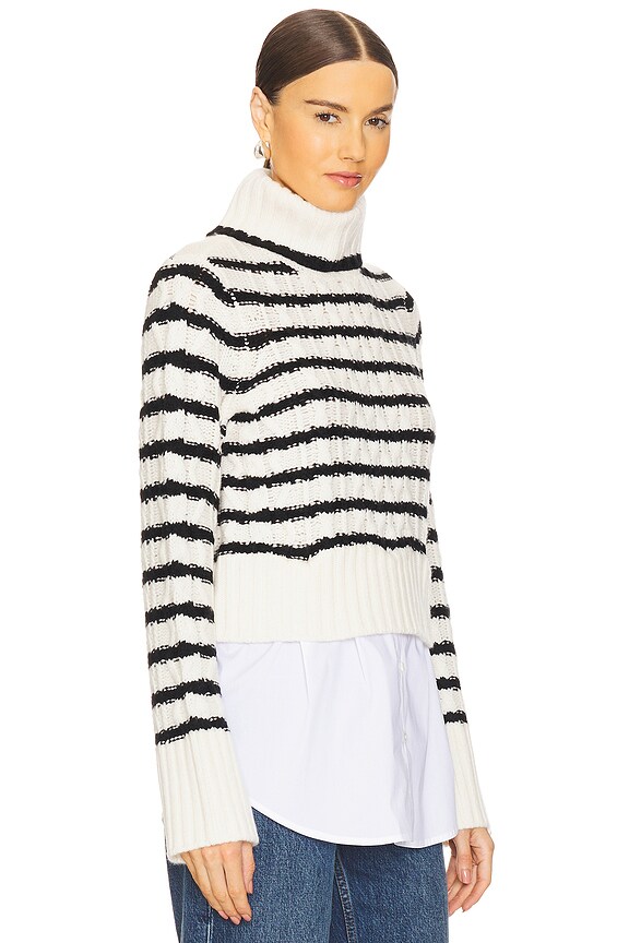 view 2 of 4 CUELLO VUELTO IYLA in Ivory & Black